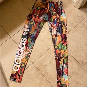 Adidas special edition parrot leggings